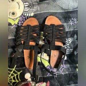 American Eagle Women’s Black Sandals size 6